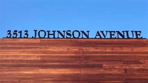 Rooftop 3 dimensional letters address sign .
